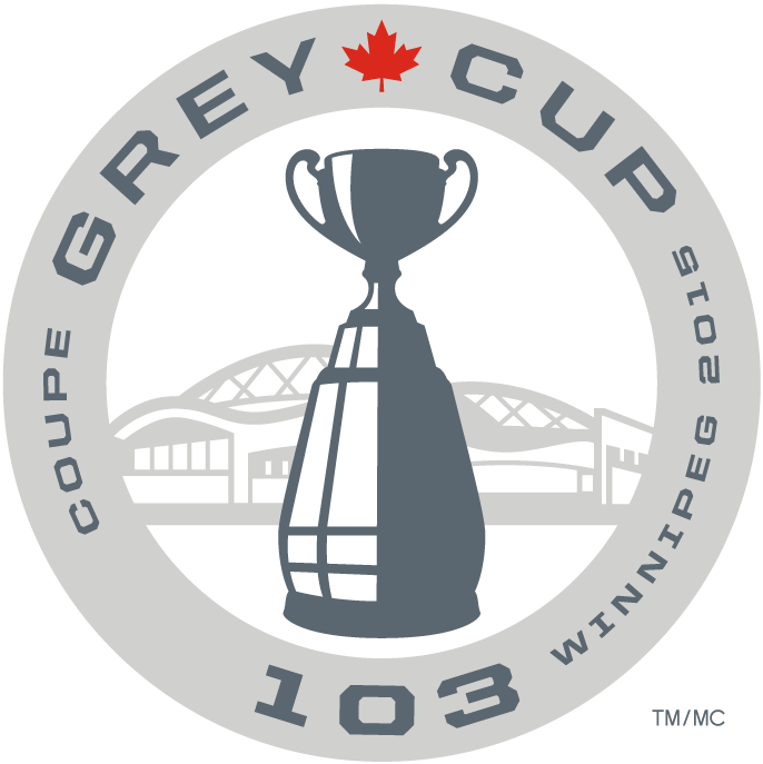 grey cup 2015 primary logo iron on transfers for T-shirts